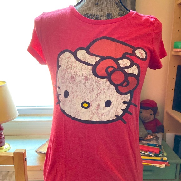 Old Navy Tops - Hello Kitty Santa Shirt in WM SM- Old Navy Collectibles. RARE!